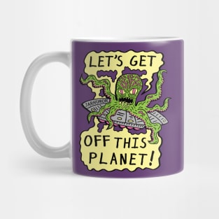 Alien UFO Escape Mug